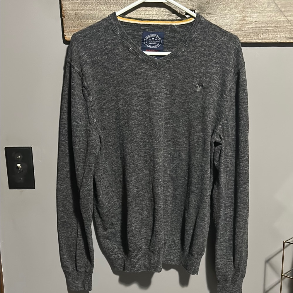 American Eagle Men's Gray Sweater